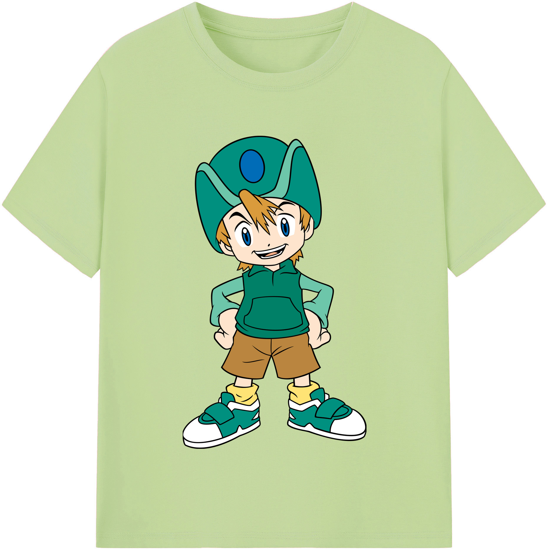 （画像用） Digimon デジタルモンスター/デジモン 綿100％半袖Tシャツ（フロントプリント）